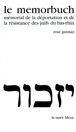 Le Memorbuch des Juifs du Bas-Rhin